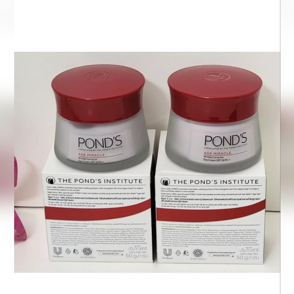 2 pk POND'S AGE MIRACLE WRINKLE CORRECTOR DAY CREAM 1.7 oz SPF 18 PA++ 2026 - Picture 3 of 5